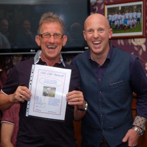 Chris Womack with his certificate