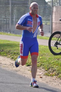 Gentry arrives near the finish