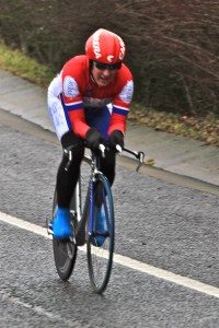 Swanbury on the slip road at the turn (thanks to Mark Carroll and Fergus Muir for photos)