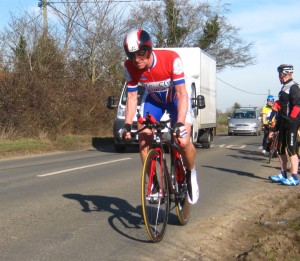 Womack sets off (photo: Fergus Muir)