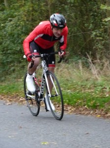 Mike Bretton trying to defend his hill climb title