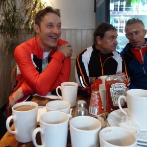 Lots of tea and coffee was drunk in the Bungay cafe