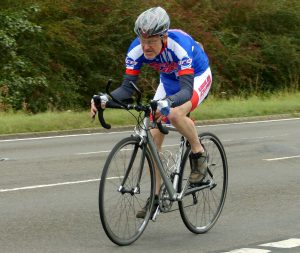 Richard Allen approaches the finish