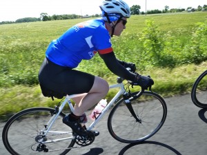 Kate Churchill on a club ride