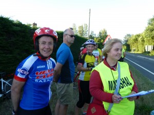 Kate Churchill at the finish