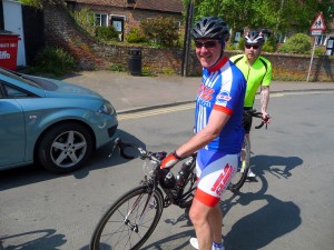 At Framlingham on the club run