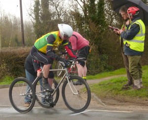 Guest rider Lez Young on a speedier day