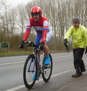 Swanbury setting off (Photo by courtesy of Fergus Muir)
