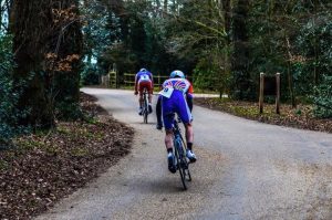 Titch in pursuit (duathlon photos by courtesy of Jack Payne)